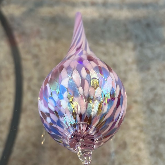 Vintage hand blown glass finial ornament - Picture 2 of 9
